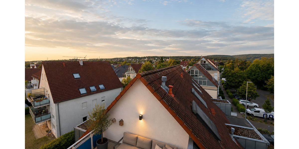 Ausblick aus dem Schlafzimmer