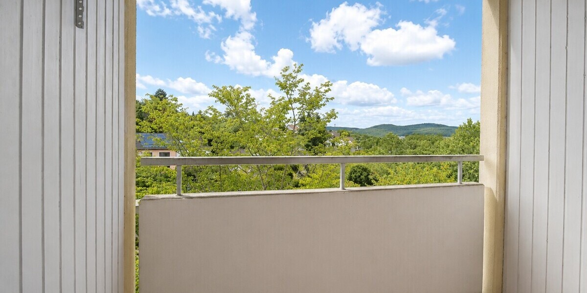 Ausblick vom Balkon